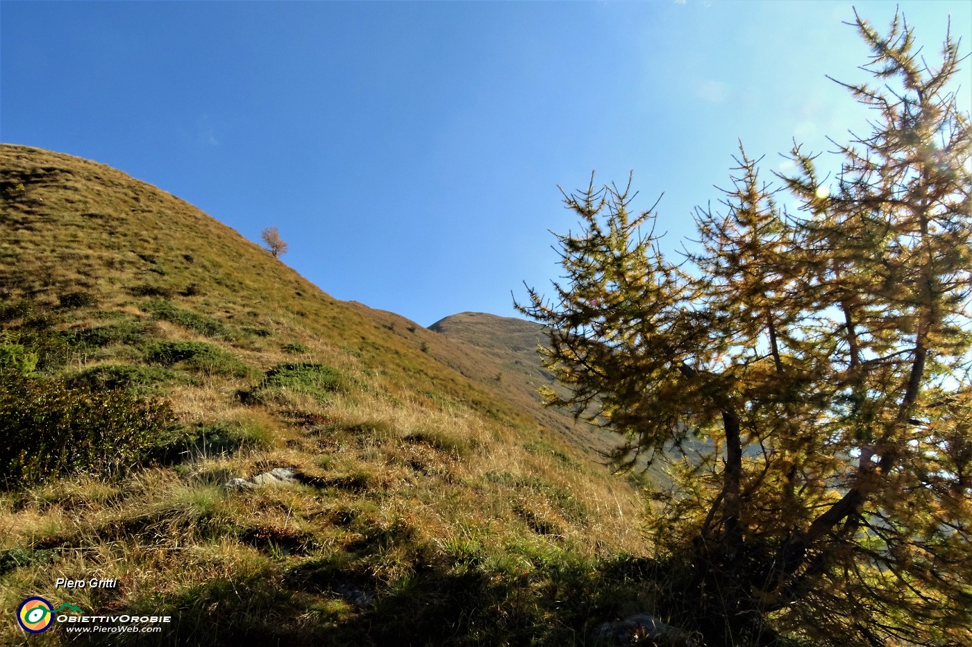 35 Ultimi dossi per salire in vetta al Monte Arete.JPG